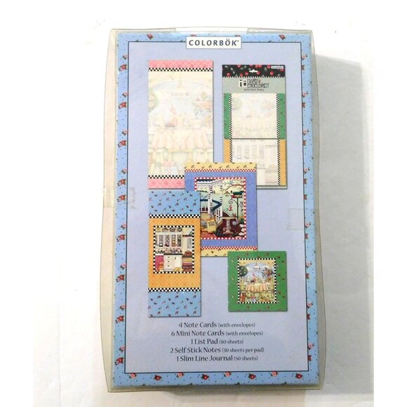 Mary Engelbreit Stationery Gift Set Note Cards List Pad Slimline Journal - Picture 3 of 7